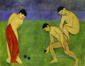 Game Painting - A Game of Bowls Fauvism